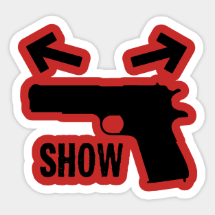 Gun Show Body Building Sticker